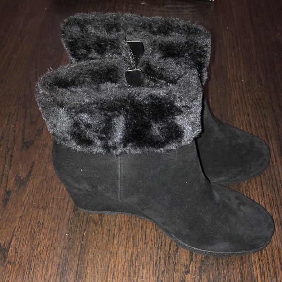 NWT Alfani Black Genuine Leather 9M boots - Picture 3 of 7